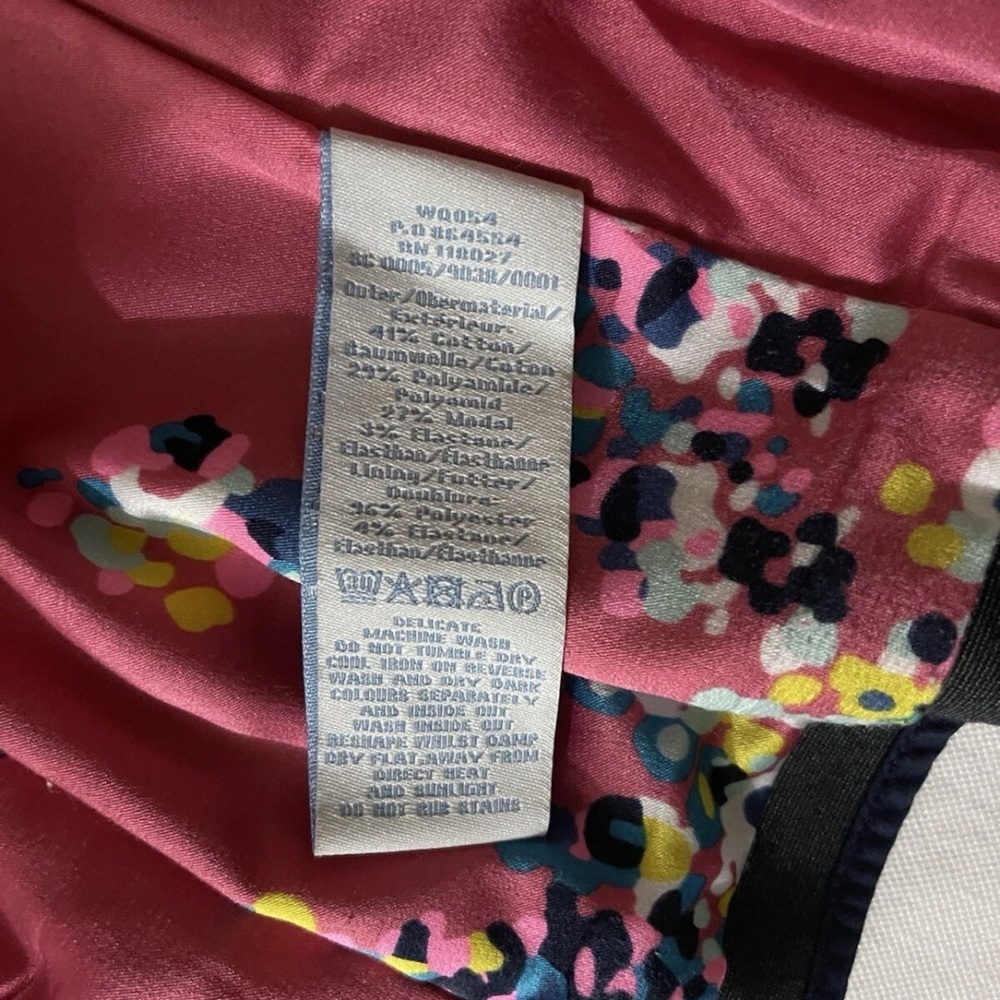Boden Blazer Sz 8 Gray 3-Button Lined Floral Silk Lining Academia Preppy Office - Picture 13 of 13